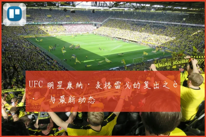 UFC 明星康纳·麦格雷戈的复出之路与最新动态